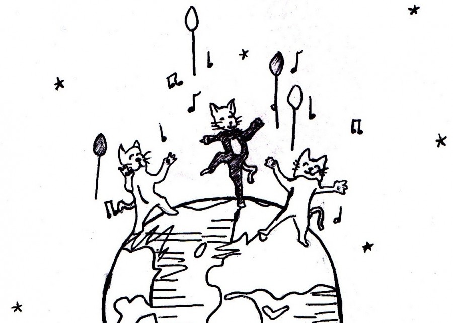 Global Cat Christmas Dance